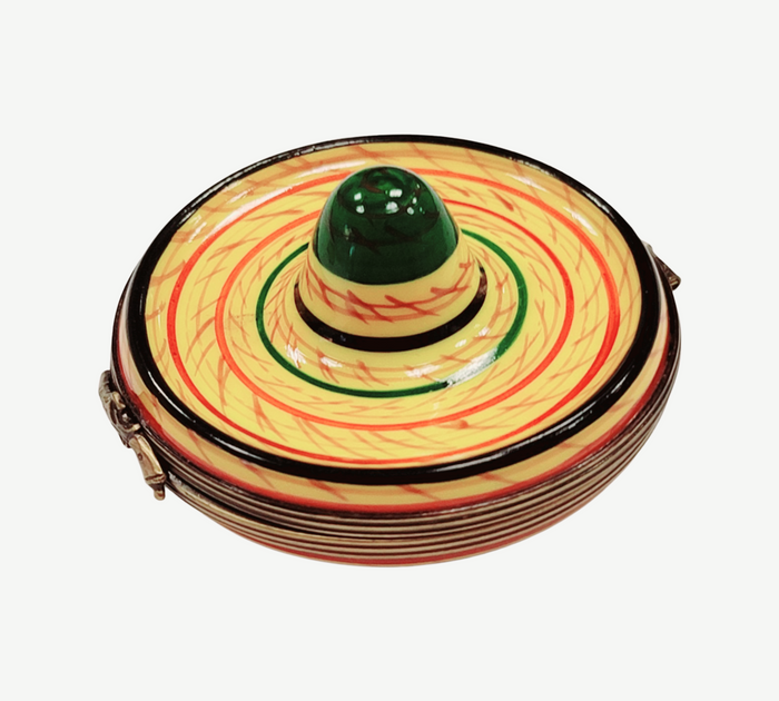 Mexican Sombrero Limoges Box Porcelain Limoges Artoria French Trinket Box