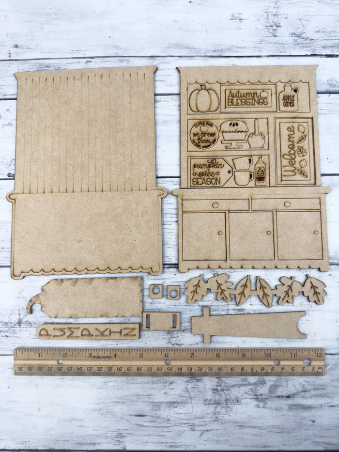 Mini Autumn Blessings Hutch DIY Craft Kit