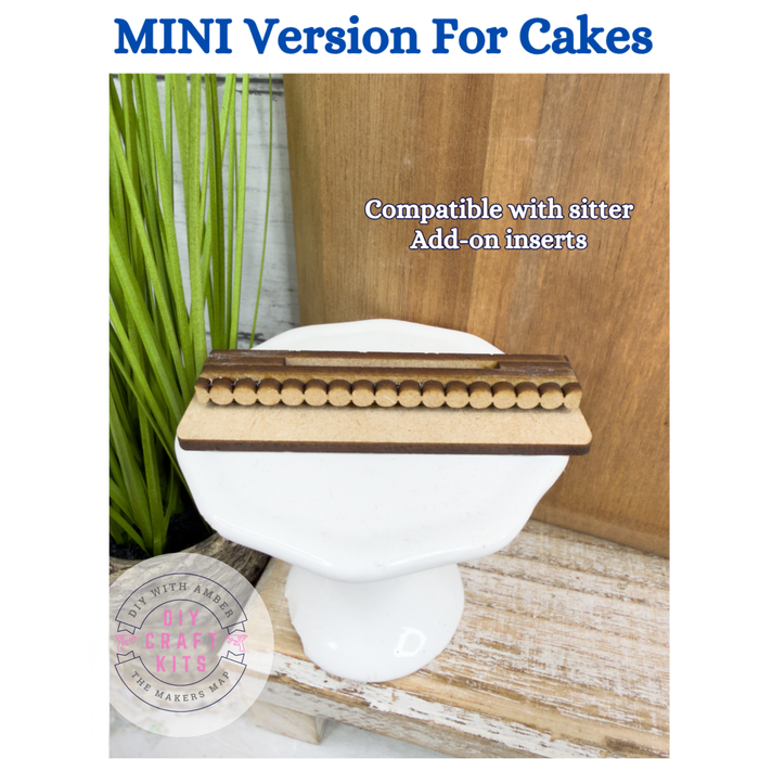 Mini FLAT Cake Base for Interchangeable Cakes Inserts