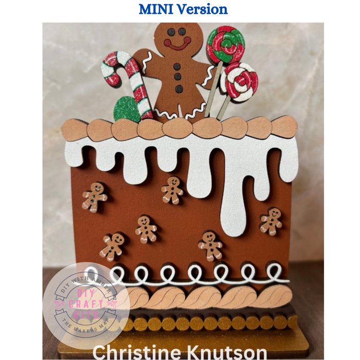 Mini Gingerbread Cake insert for Interchangeable mini cake bases