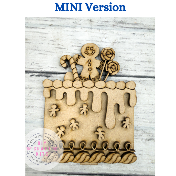Mini Gingerbread Cake insert for Interchangeable mini cake bases