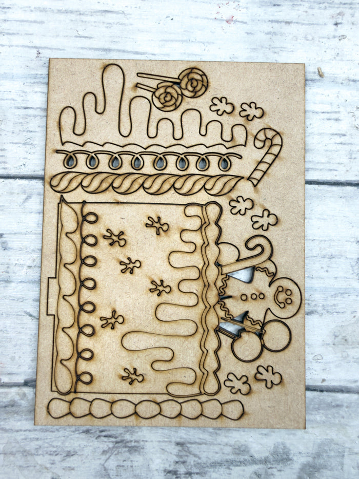 Mini Gingerbread Cake insert for Interchangeable mini cake bases