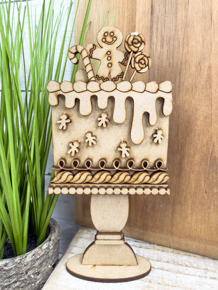 Mini Gingerbread Cake insert for Interchangeable mini cake bases