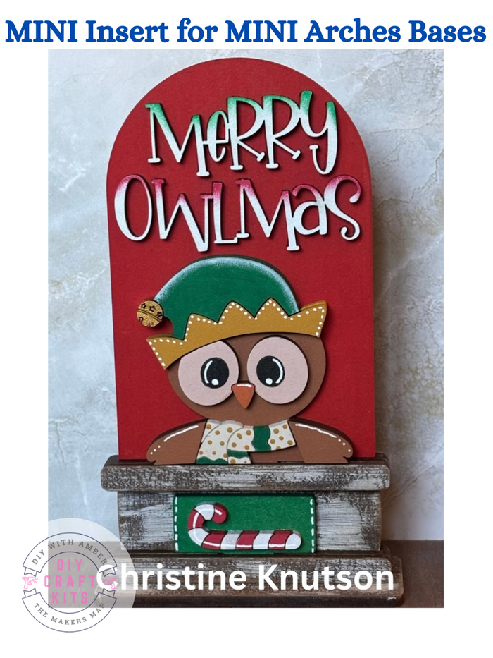 MINI Owl-mas Arch Insert for Interchangeable MINI Arches Bases