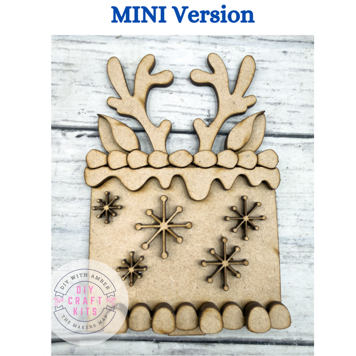 Mini Reindeer Cake insert for Interchangeable mini cake bases