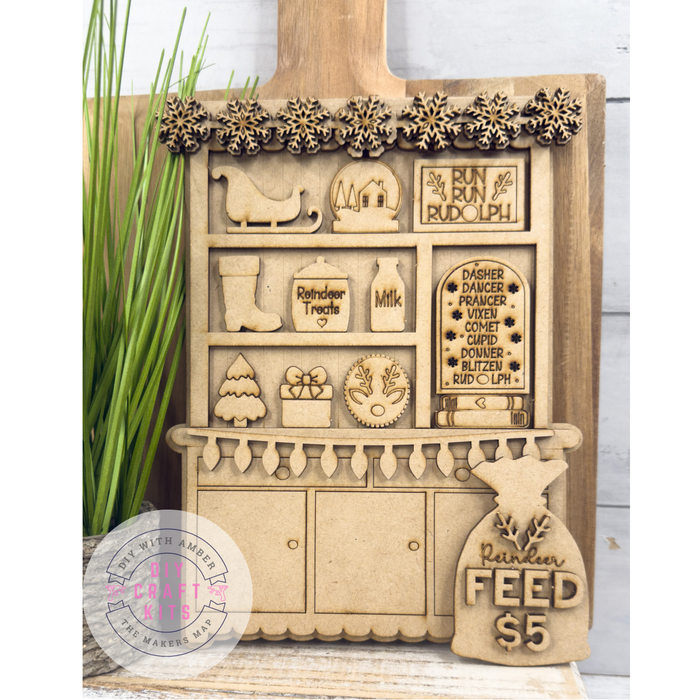 Mini Reindeer Christmas Hutch DIY Craft Kit