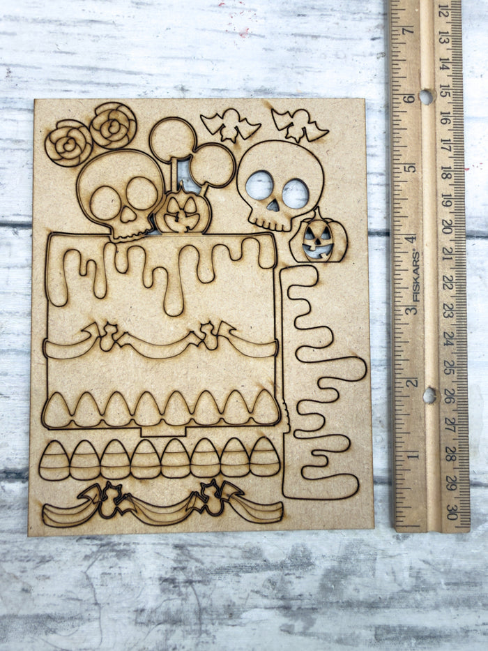 Mini Skull Cake insert for Interchangeable mini cake bases