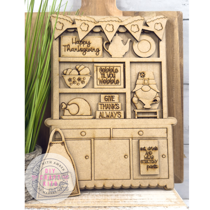 Mini Thanksgiving Gnome Hutch DIY Craft Kit
