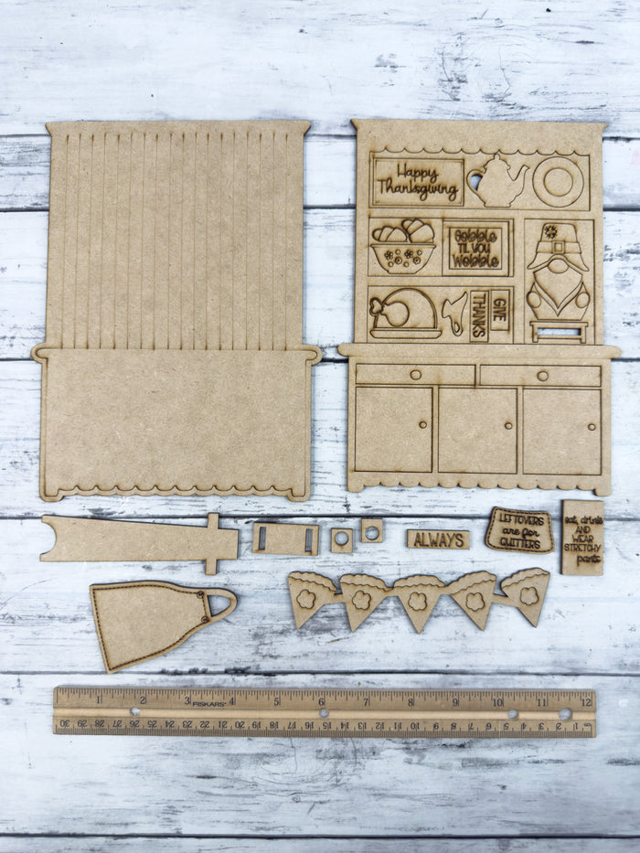 Mini Thanksgiving Gnome Hutch DIY Craft Kit