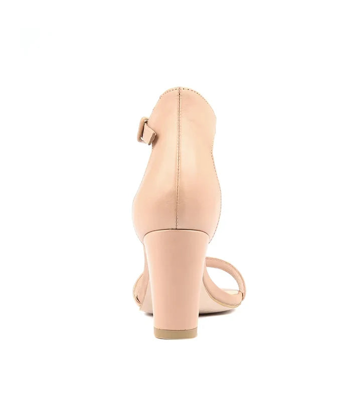 Mollini Gessie Nude Leather Heels