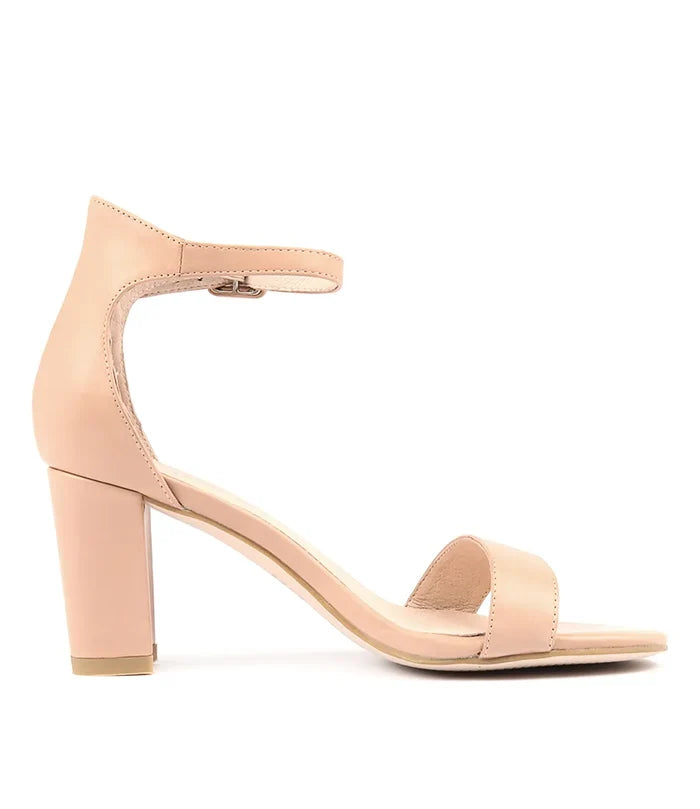 Mollini Gessie Nude Leather Heels