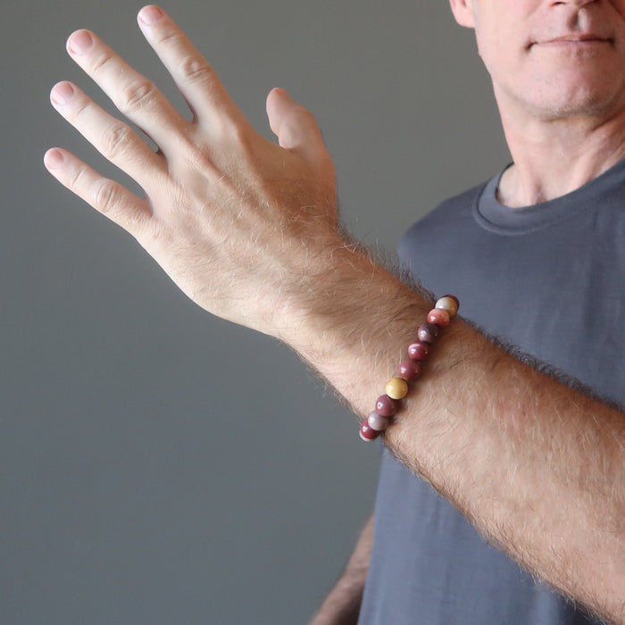 Mookaite Jasper Bracelet Colorful Crystal Carnival
