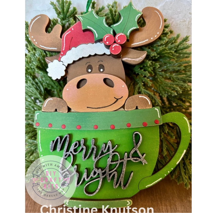 Moose Cup Ornament DIY Kit