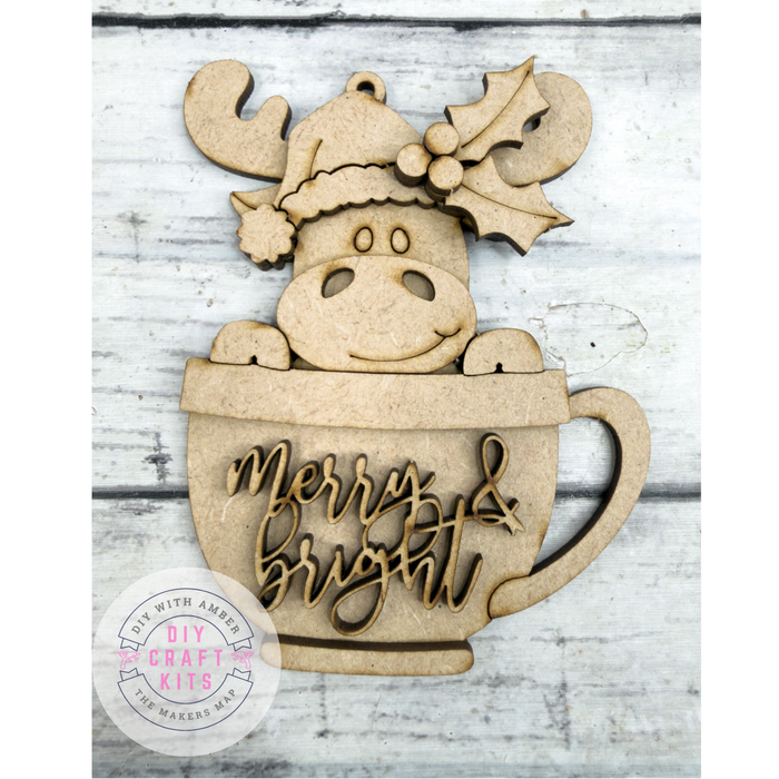 Moose Cup Ornament DIY Kit
