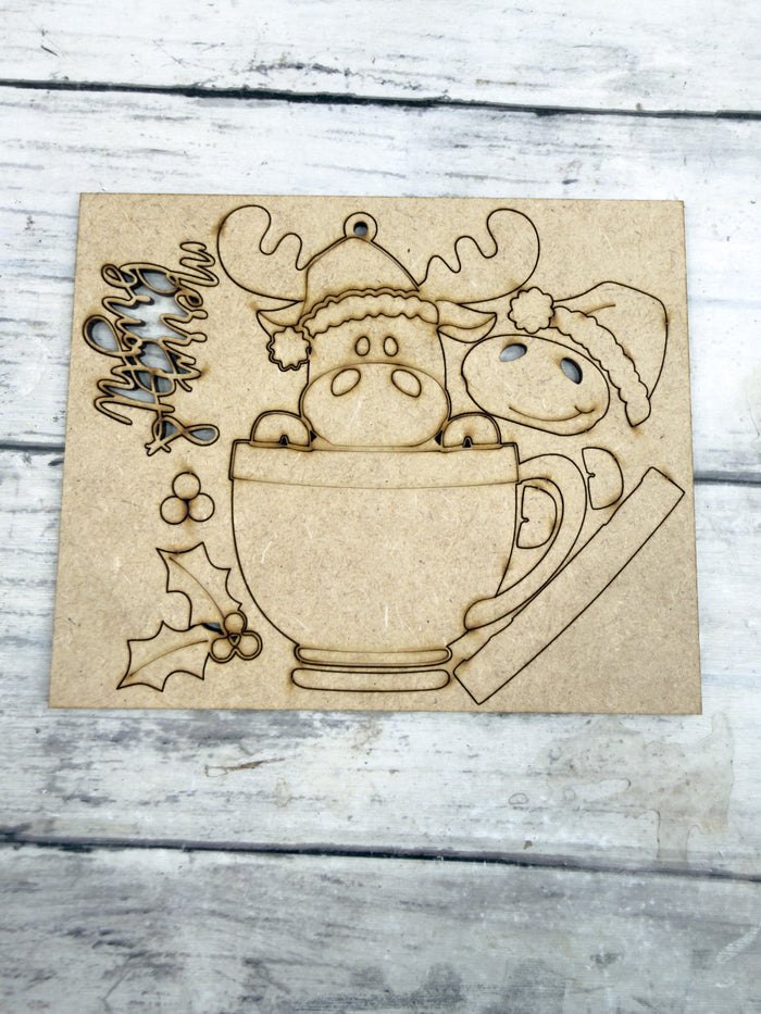 Moose Cup Ornament DIY Kit