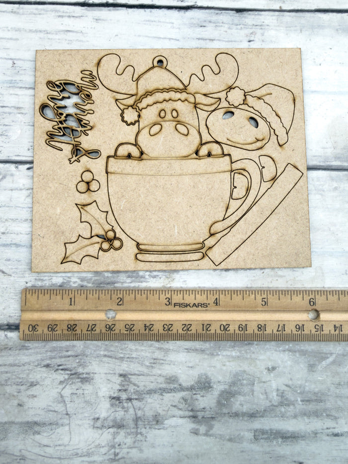 Moose Cup Ornament DIY Kit
