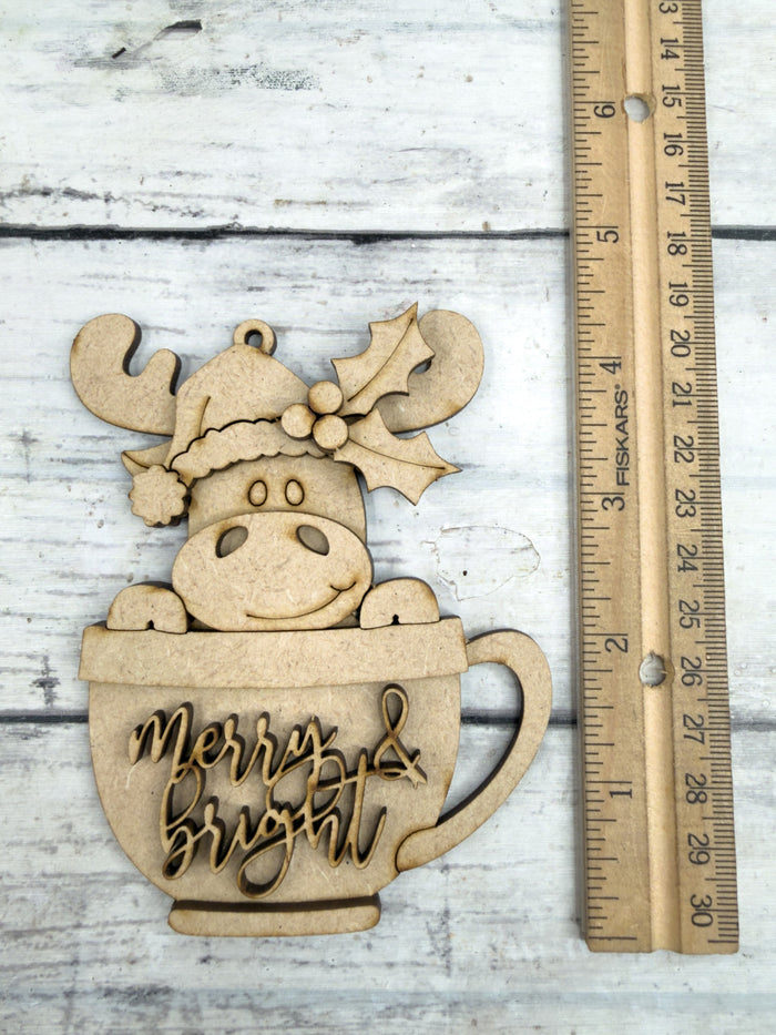 Moose Cup Ornament DIY Kit