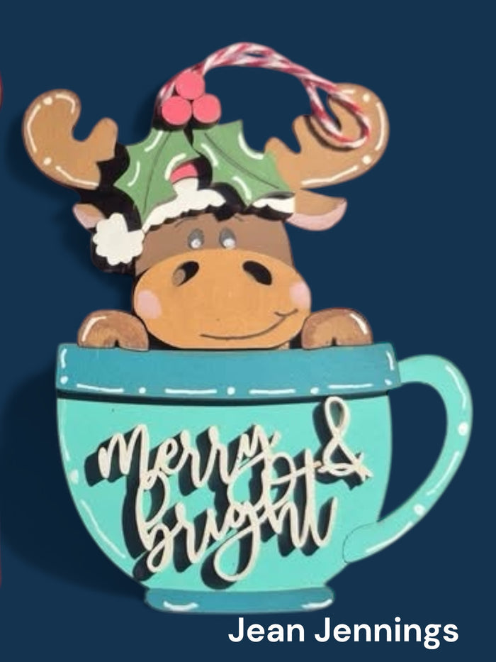 Moose Cup Ornament DIY Kit