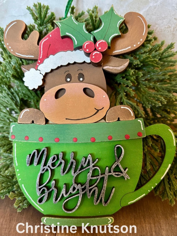 Moose Cup Ornament DIY Kit