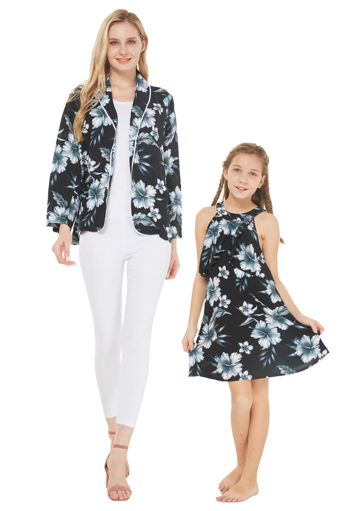 Mother Daughter Hale Kai Set in Midnight Bloom
