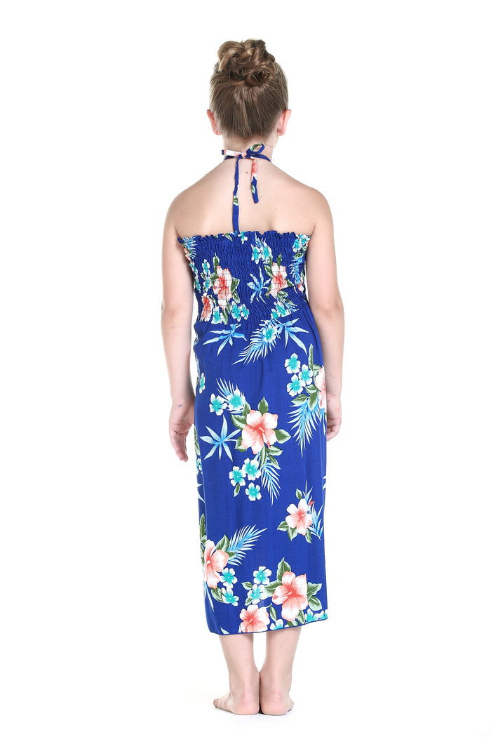 Mother Daughter Hikikii Honu Set in Hibiscus Blue