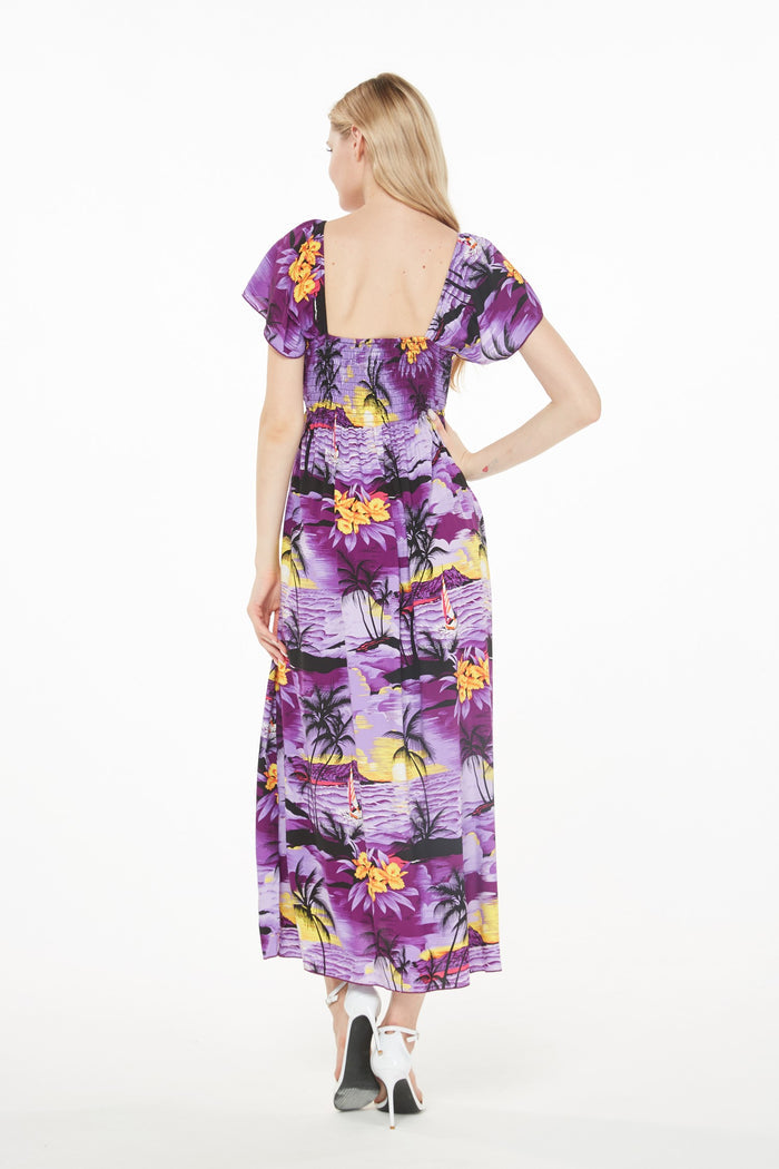 Mother Daughter Lilikoi Set in Sunset Purple
