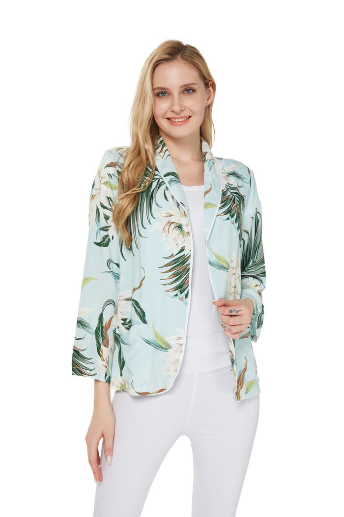 Mother Daughter Mahina Mahalo Set in Wispy Cereus Light Blue