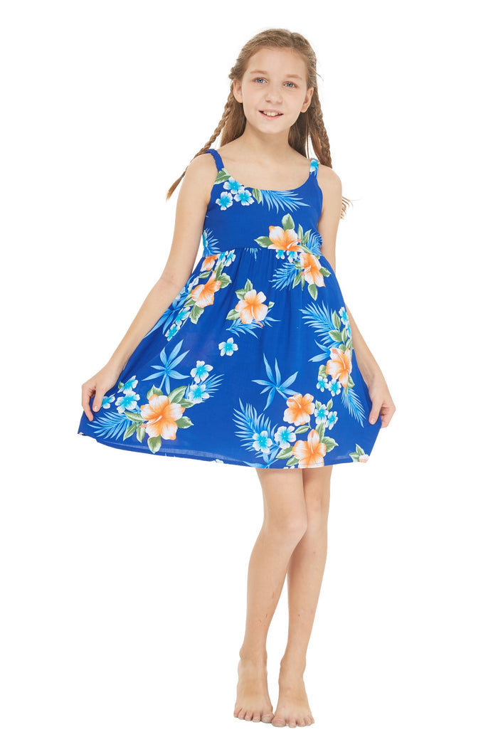 Mother Daughter Naia Nani Set in Hibiscus Blue