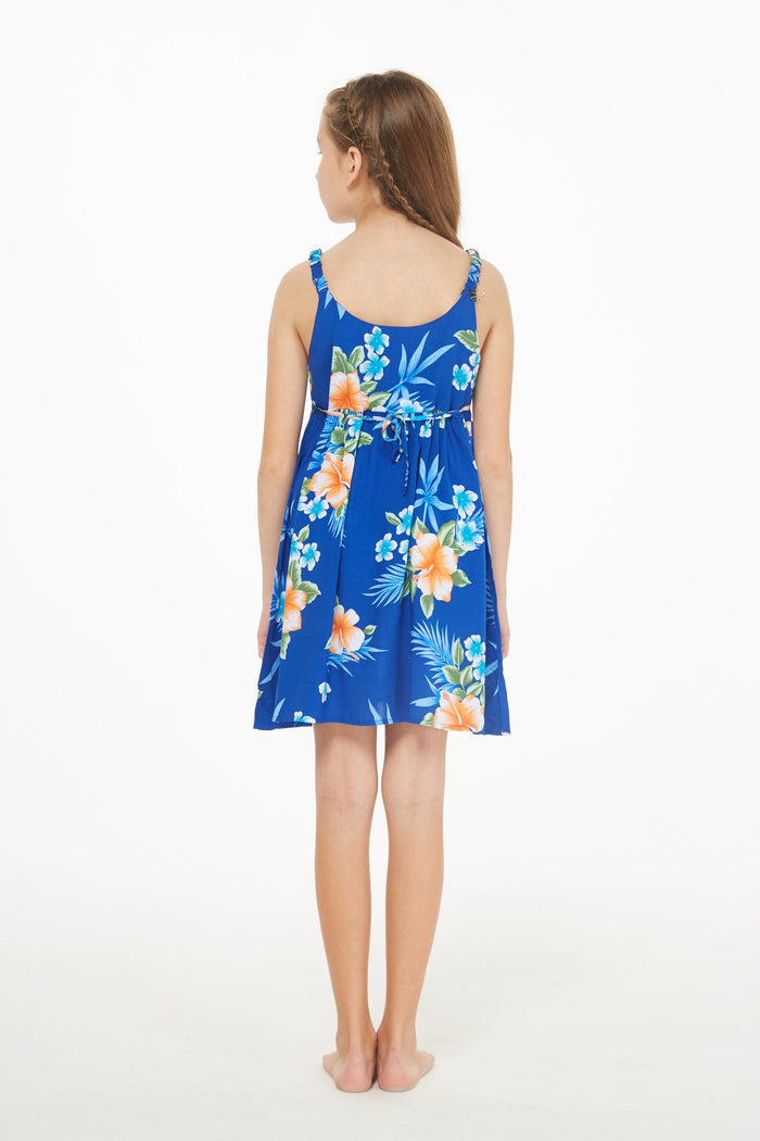 Mother Daughter Naia Nani Set in Hibiscus Blue