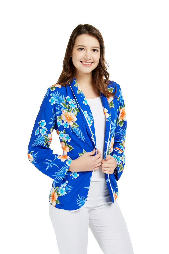 Mother Son Keaau Set in Hibiscus Blue