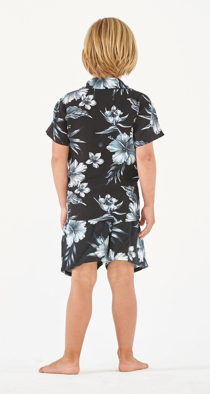 Mother Son Keaau Set in Midnight Bloom