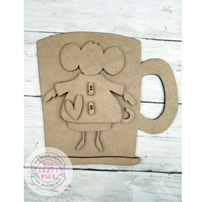 Mouse Mug Easel Back Sitter DIY Kit