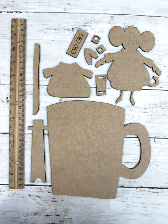 Mouse Mug Easel Back Sitter DIY Kit