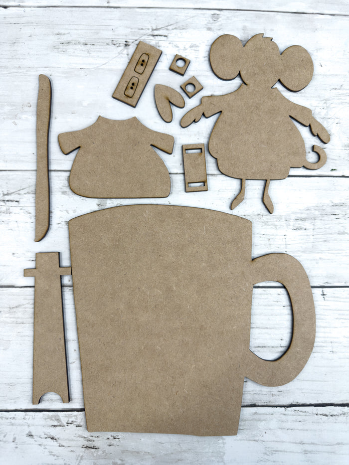 Mouse Mug Easel Back Sitter DIY Kit