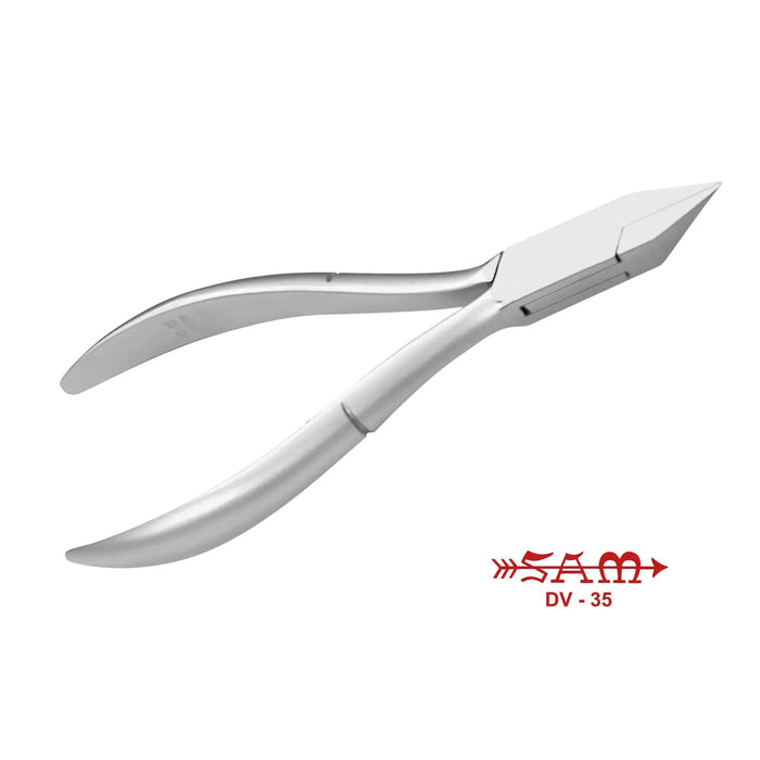 Nail pliers - Stainless steel - Satin finish - Straight cut - Flat jaws - 11.5 cm - Sam Sam