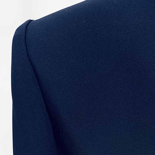 Navy Blue Two Piece Set Ladies Business Single Buttons Pants Formal Suit