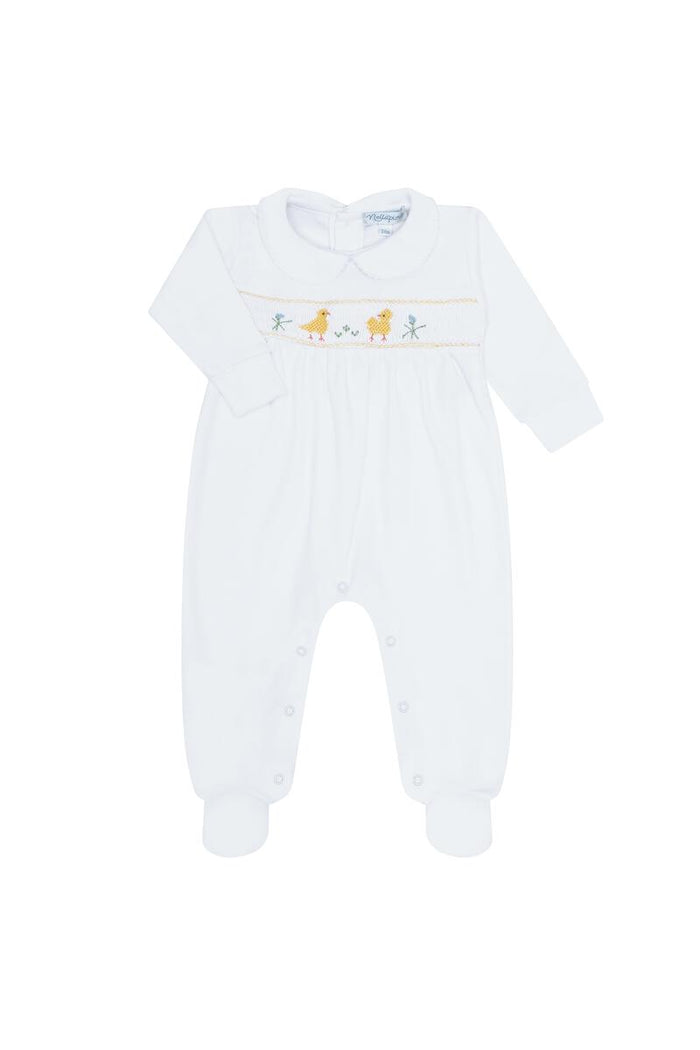 Nella Pima - Smocked Footie - Chicks