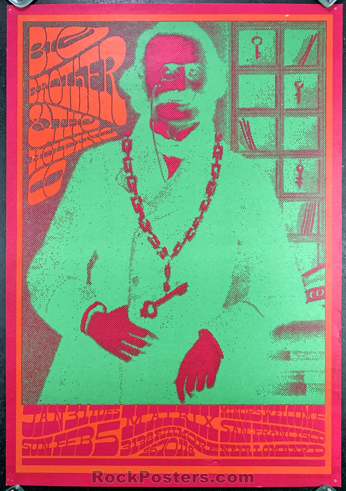 Neon Rose 4 - Big Brother 2nd Print Poster - The Matrix  - Excellent
