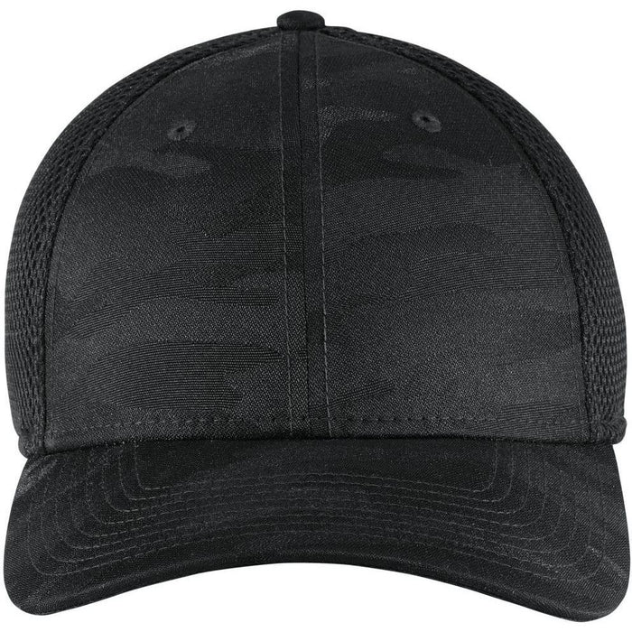 no-logo New Era Tonal Camo Stretch Tech Mesh Cap-Headwear-New Era-Black Camo-S/M-Thread Logic