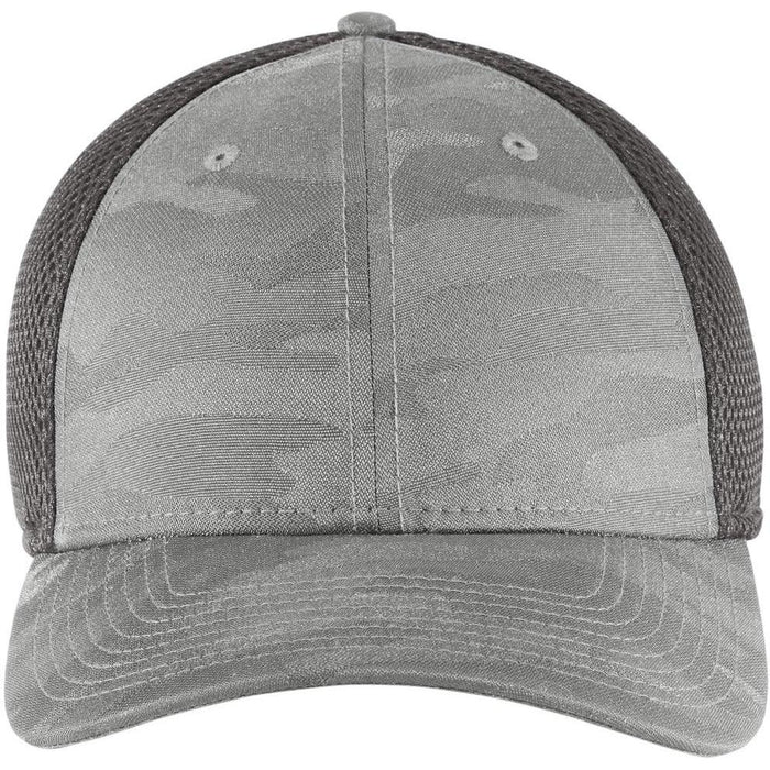 no-logo New Era Tonal Camo Stretch Tech Mesh Cap-Headwear-New Era-Rainstorm Grey Camo/ Graphite-S/M-Thread Logic