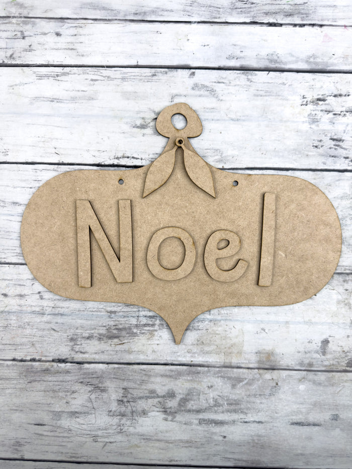 Noel Bauble Sign DIY Kit