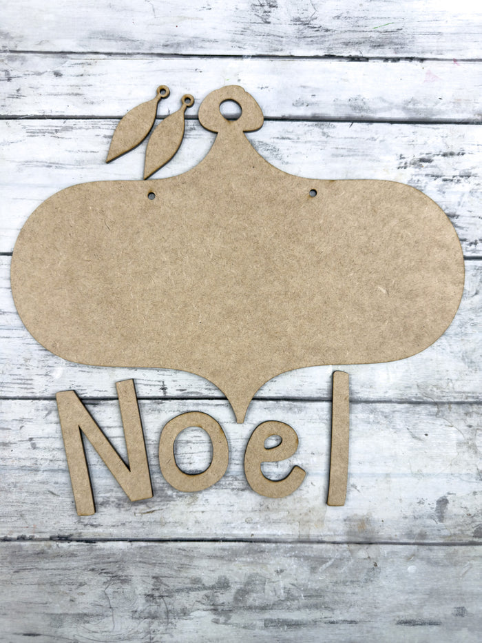 Noel Bauble Sign DIY Kit