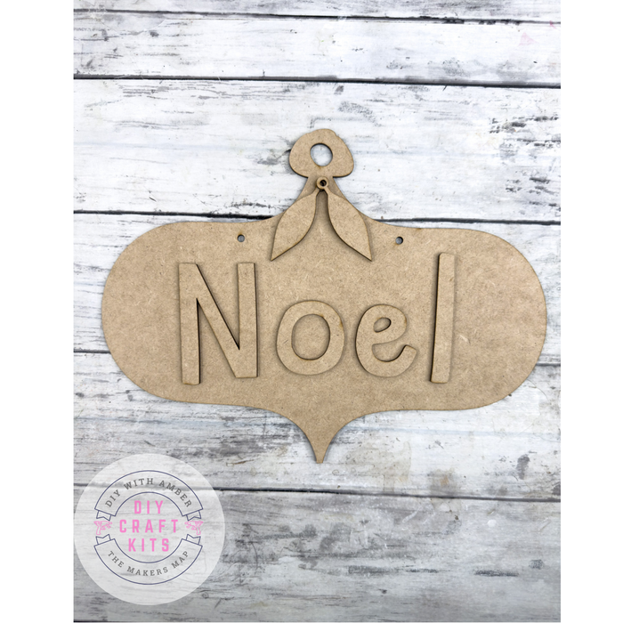 Noel Bauble Sign DIY Kit
