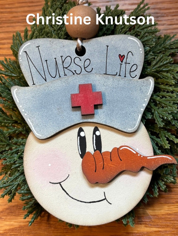 Nurse Life Snowman Ornament DIY Kit
