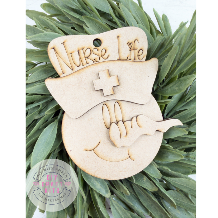Nurse Life Snowman Ornament DIY Kit