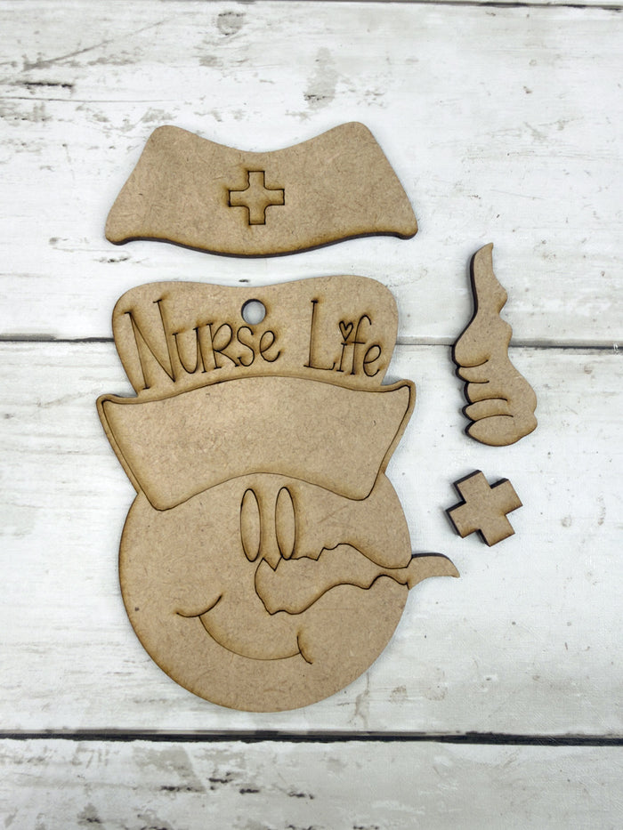 Nurse Life Snowman Ornament DIY Kit