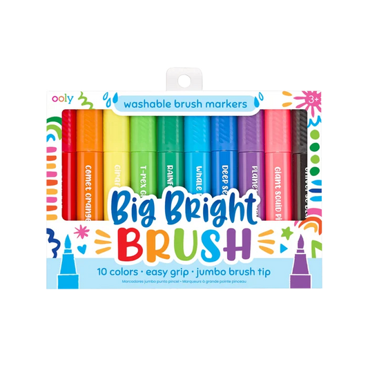 Ooly - Big Bright Brush Markers - Set of 10