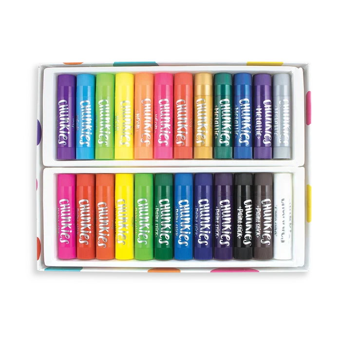 Ooly - Chunkies Paint Sticks Variety Pack - Set of 24