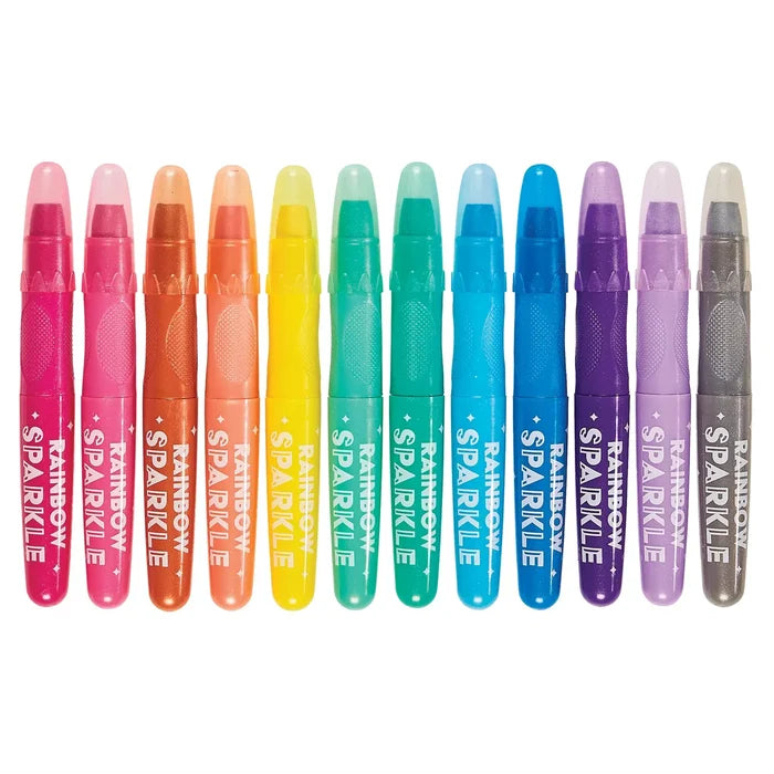 Ooly - Rainbow Sparkle Metallic Watercolor Gel Crayons - Set of 12