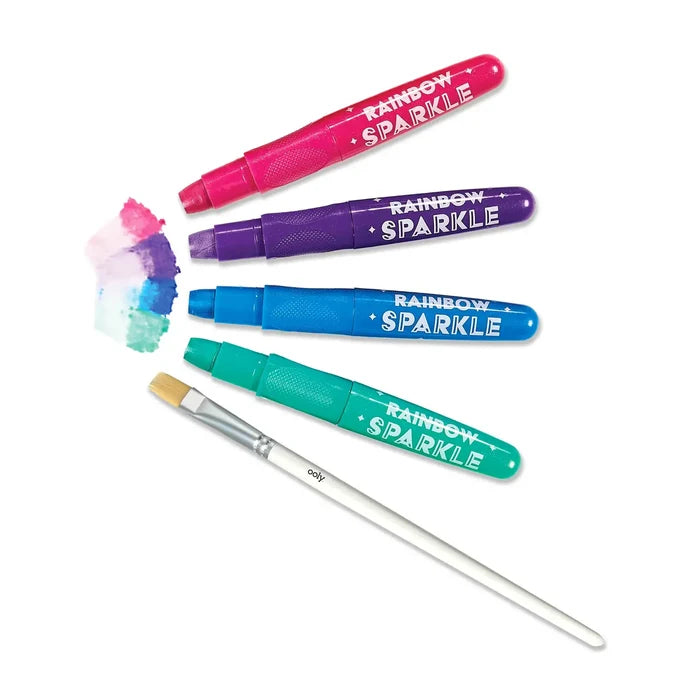 Ooly - Rainbow Sparkle Metallic Watercolor Gel Crayons - Set of 12